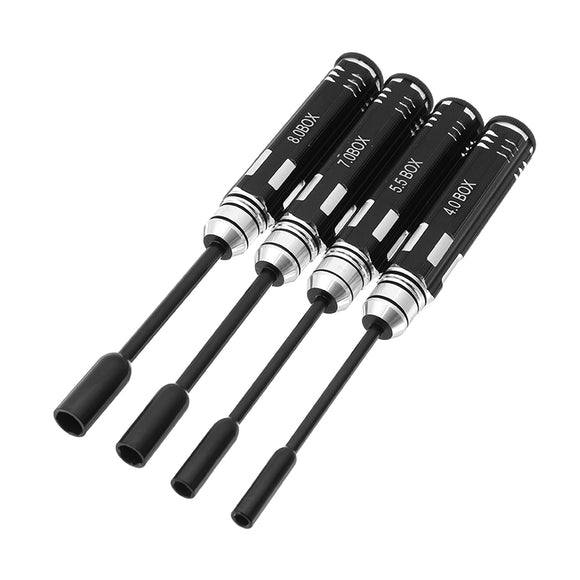 YZ-023 4pcs 4.0/5.5/7.0/8.0mm Hexagonal Screwdriver Tool Set For RC Model