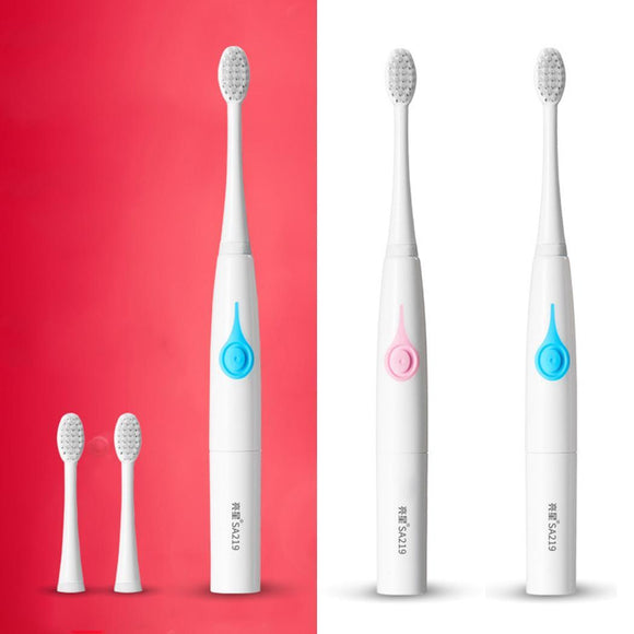 Lansung SA219 Electric Children Toothbrush Portable Non-slip AAA Battery Sonic Tooth Brush IPX7 Waterproof