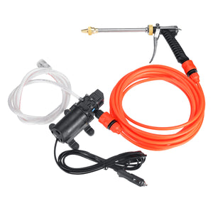 12V High Pressure Washer Electric Car Portable Spray Cleaner Watering Wash intelligent Pump Cleaning Kit