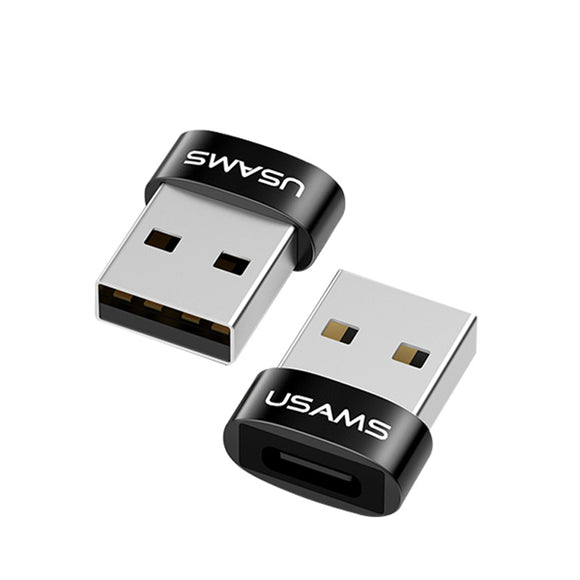 USAMS OTG USB 2.0 Male to Type C Female 2 in 1 Charging Data Adapter For Samsung S8 Note 8 Macbook