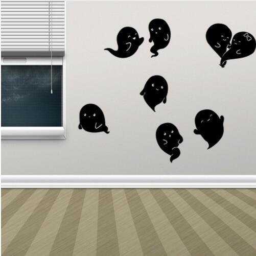 KST-8 Halloween PVC Wall Stickers Ghost Living Room Bedroom Decoration Wall Stickers