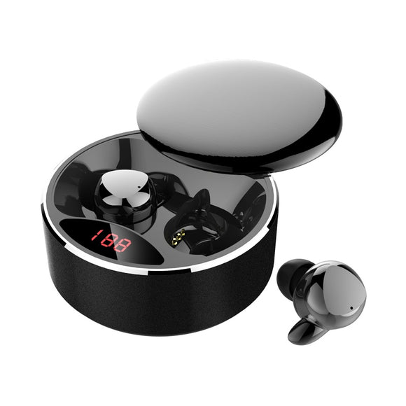 Bakeey X30 TWS bluetooth 5.0 Earphone 6D Stereo Touch Control LED Display Metal Magnetic Rotating Charging Box Headphone with Mic