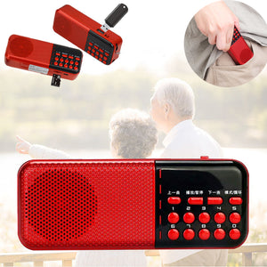 Mini Portable Pocket Bible Radio FM Speaker USB Rechargeable TF MP3 Music Player