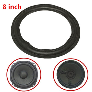 Black 8 inch Speaker Surround Decorative Circle Repair Foam for Bass Woofer Horn