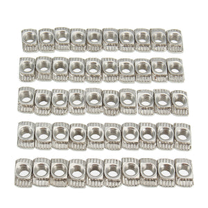 50PCS M4 Aluminum Hammer Nut Connector