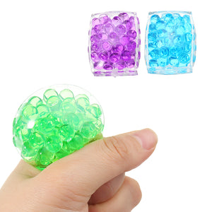 Squishy MultiColor Tofu Mesh Stress Reliever Ball 5*4*2CM Squeeze Stressball Party Bag Fun Gift