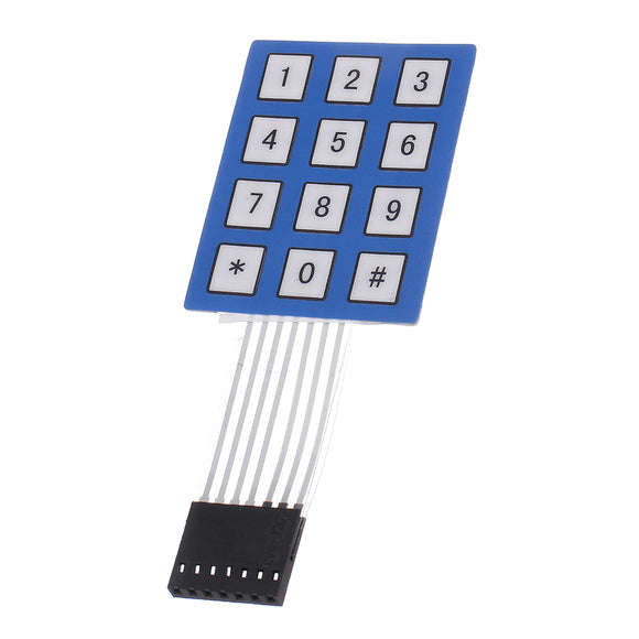 3pcs 4 x 3 Matrix Array 12 Key Keypad Keyboard Sealed Membrane 4*3 Button Pad with Sticker Switch