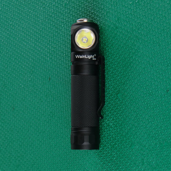 WAINLIGHT BD05 500 Lumens Mini Flashlight USB Rechargeable 18650 Battery Magnetic Attraction Portable Torch Light Camping Hunting Work Lamp