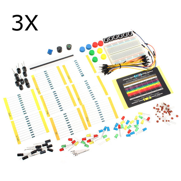 3Pcs Electronics Fans Components Package Element Parts Kit Set For Arduino