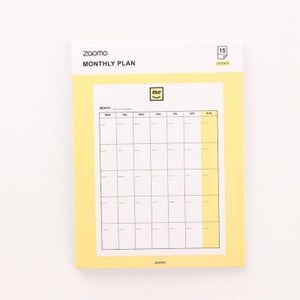 ZAOMO JHB01 3 Pcs Daily Weekly Monthly  Planner Life Sticky Notes Memo Pad Schedule Notebook Tearable Diary Plan Paper Notepad