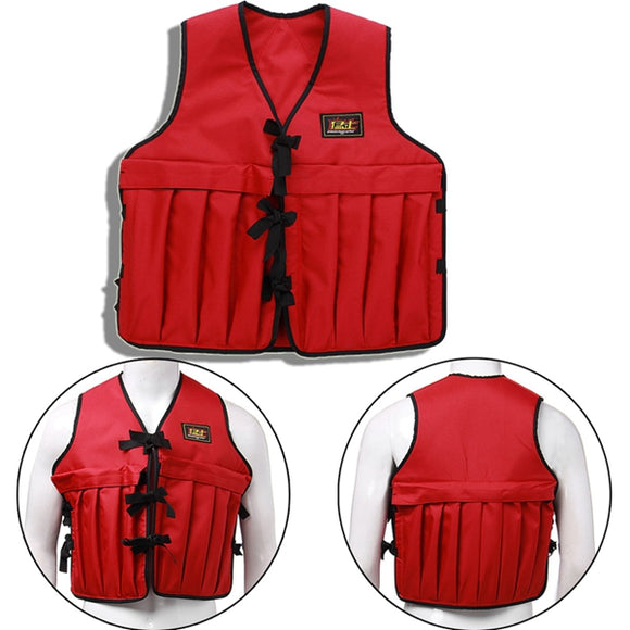 Men Adjustable Multi Pockets Weighted Vest Jacket Fishing Jacket