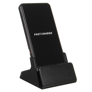 10W 2 Coils Qi Wireless Fast Charger Holder with Fan for iPhone X 8 Plus S8