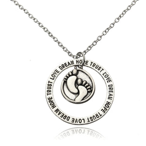 Love Dream Tree of Life Hope Trust Words Family Gift Necklace Chain