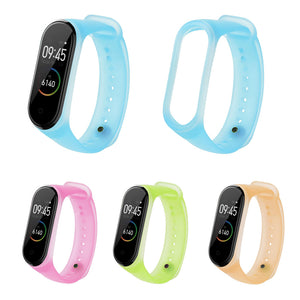 Bakeey Universal Translucent Color Replacement Watch Band for Xiaomi Band 4&3 Smart Watch