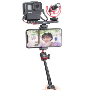 Ulanzi MT-08 Mini Tablet DSLR SLR Phone Tripod Adjustable Extend Vlog Tripod Travel Ballhead Tripod