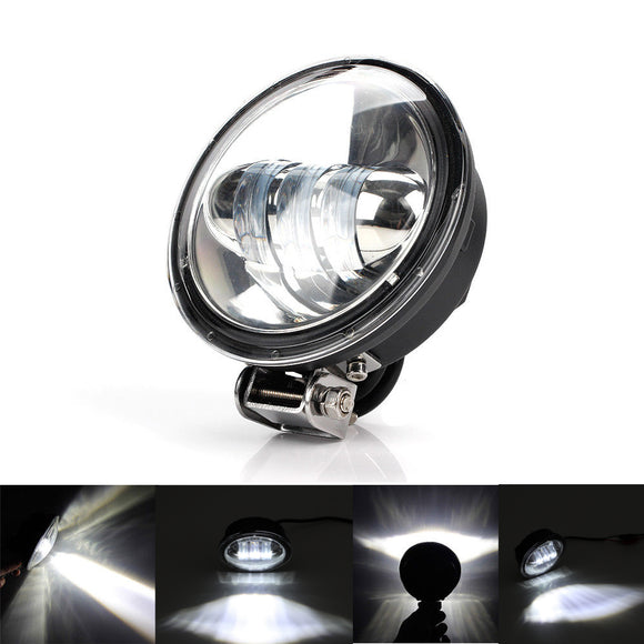 Round LED Work Light Motorcycle Spot Beam Offroad Driving Lighting SUV Car Bar Lamp