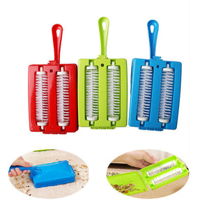 Plastic Hand-held Carpet Debris Brush Sofa Carpet Pet Hair Brush Multi-functional Dust Cleaning Tool