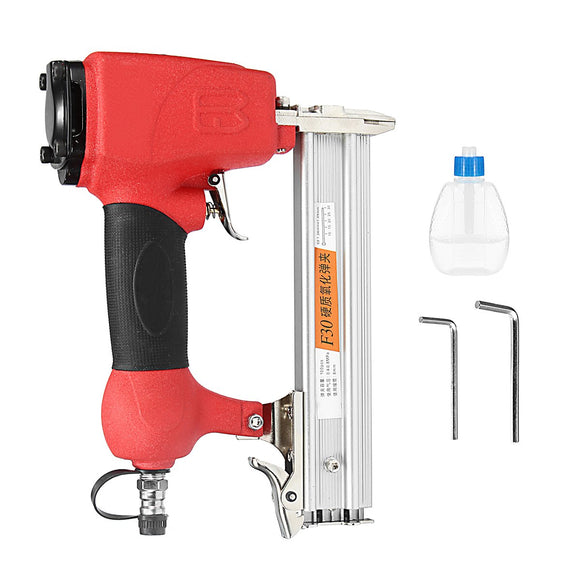 F30 Cordless Air Nailer Staple Gun Straight Nail 10-30mm Woodworking Framing Tool