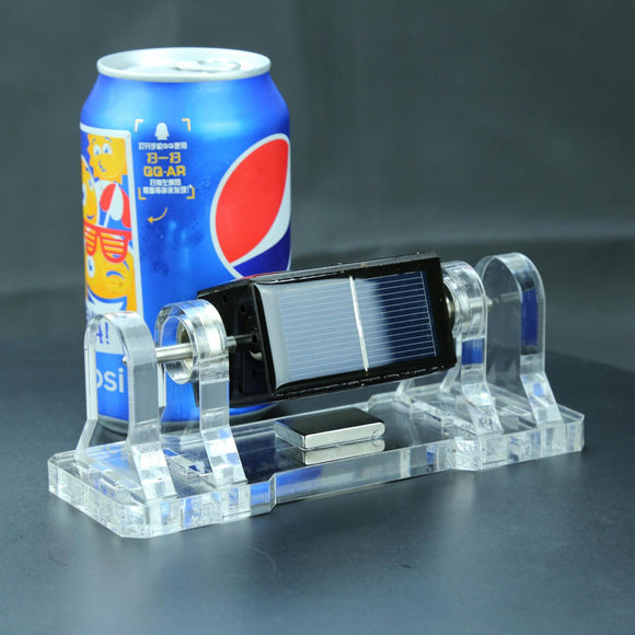 Square Solar Magnetic Levitation Anti-Shaking Dual Stand Mendocino Motor Horizontal Levitating Model