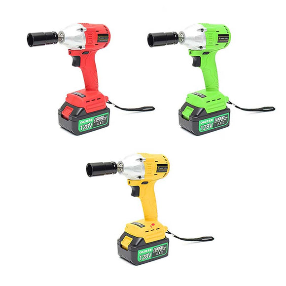 220V-240V 10000mAh Lithium Battery Cordless Impact Electric Wrench Power Tools With Fast Charger