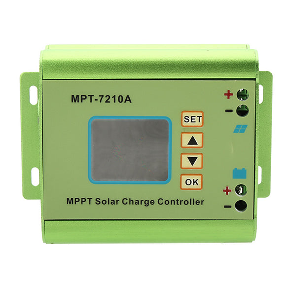 MPT-7210A Aluminum Alloy MPPT Solar Panel Charge Controller with LCD Display