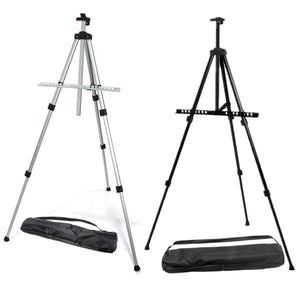 Aluminium Alloy Folding Painting Easel Frame Adjustable Tripod Display Shelf Drawing Supplies