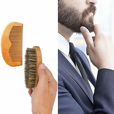 Boar Bristle Beard Brush and Comb Beard Comb  Mens Grooming