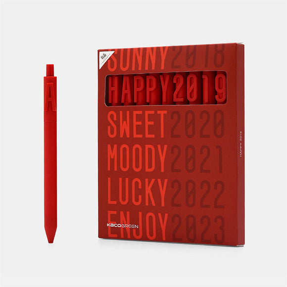 9Pcs Xiaomi Red Letter Pens Lucky Gel Pen Christmas Birthday Creative Gifts
