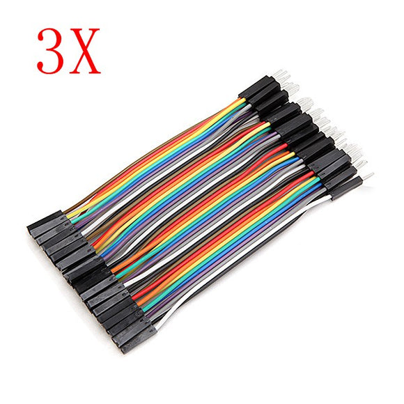 120pcs 10cm Male To Female Jumper Cable Dupont Wire For Arduino