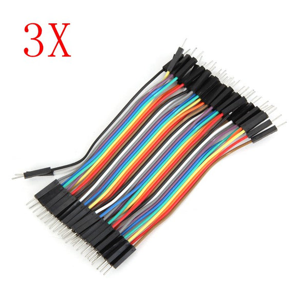 120pcs 10cm Male To Male Jumper Cable Dupont Wire For Arduino