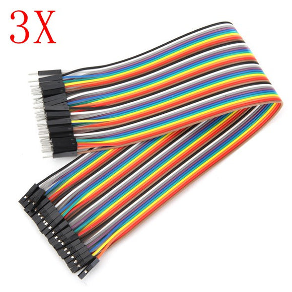 120pcs 30cm Male To Female Jumper Cable Dupont Wire For Arduino