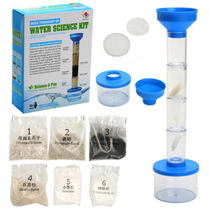 Water Purifier Science Kit DIY Eco Experiment Educational Learning Toy Kids Gift