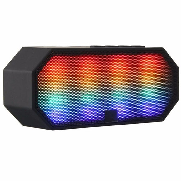 Mini Bluetooth Speaker Wireless Portable Speaker LED Light Honeycomb Stereo TF Card FM Radio Speaker