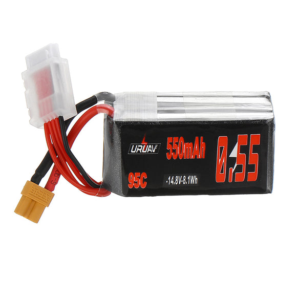 URUAV 18.5V 550mAh 95C 5S Lipo Battery XT30 Plug for RC Racing Drone