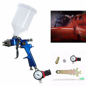 600CC 1.4mm HVLP Air Spray Gun Tool Automotive Shop Painting Tools with Gauge