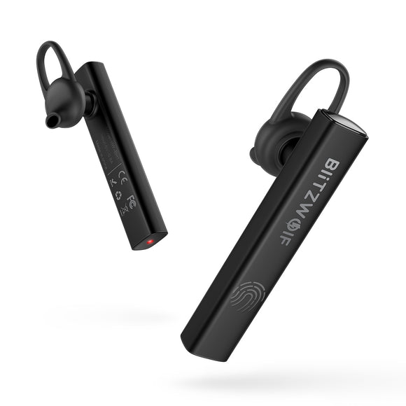 BlitzWolf BW-BH1 Wireless bluetooth Earphone HiFi Mini Light Smart Touch HD Calls Noise Cancelling Single Headphone