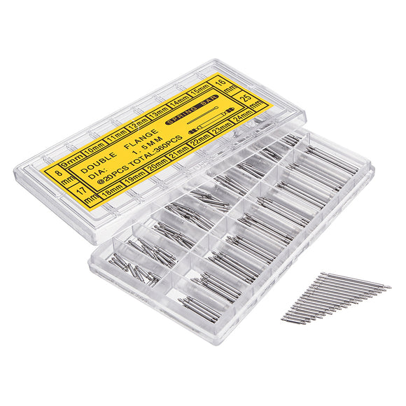 Baban 360pcs Professional Stainless Steel 8-25mm Watch Band Spring Bars Remover Strap Kit