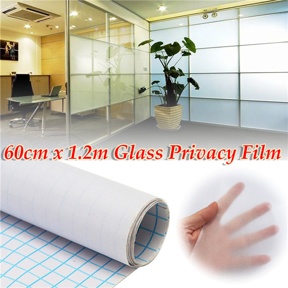 60cm 1.2M Frosted Window Tint Glass Privacy PVC Film For Home Office