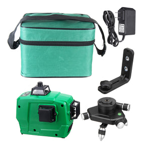 12 Line Laser Level Green Self Leveling 3D 360 Rotary Cross Measure Tripod Tool