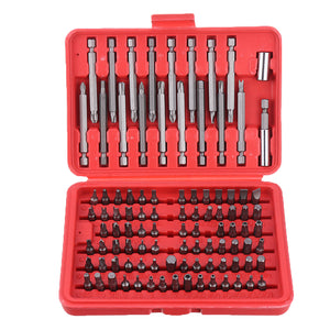 Drillpro 98pcs Torx Star Spline Hex Cross Slotted Screwdriver Bit Set Garage Repair Tool