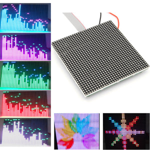 32X32 P5 Indoor Colorful LED Screen RGB STM32 Music Spectrum Assembled Dot Matrix Board