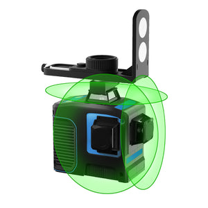 12 Lines 3D Green Beam Self-Leveling Laser Level 3x360 Cross Line  Three-Plane Leveling and Alignment Laser Level