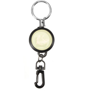 Telescopic Metal Keychain Keyring Anti Theft Buckle Key Chain Ring Outdooors Motorcycle Auto