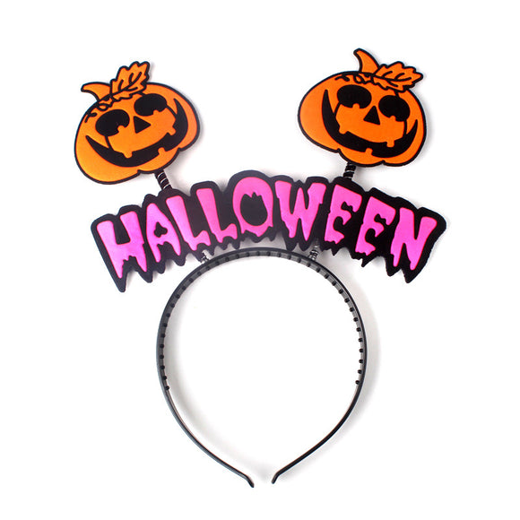 Funny Halloween Kid's Gift Hair Band Cute Cartoon Plastic Hair Accessories Wholesale for Kid