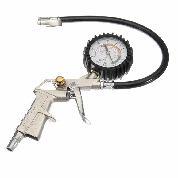 220PSI Tire Tyre Inflator Air Compressor Pressure Gauge