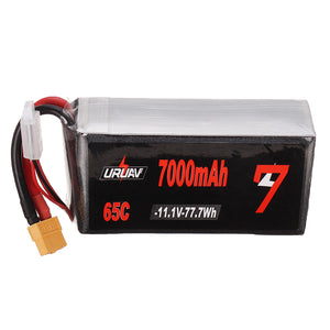 URUAV 11.1V 7000mAh 65C 3S Lipo Battery XT60 Plug for RC Racing Drone