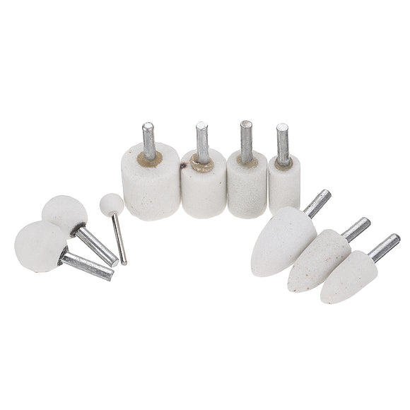 Drillpro 10pcs Abrasive Mounted Grinding Stone Head Wheel Abrasive Tools for Rotary Tool