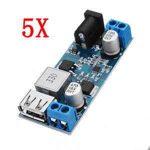 5pcs 24V / 12V To 5V 5A DC-DC Buck Power Module Step Down Module Power Converter