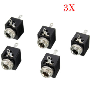 15pcs PCB Panel Mount 3.5mm Female Earphone Socket Jack Connector