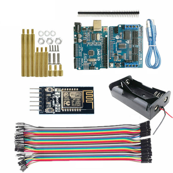 Arduino WiFi Control Kit with Arduino UNO R3 Board + Motor Drive Shield Board + WiFi Module